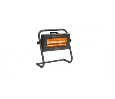 Varmatec Varma Fire 2 Revolving floor model single infrared Heater with Waterproof Design and On/Off Switch Controls