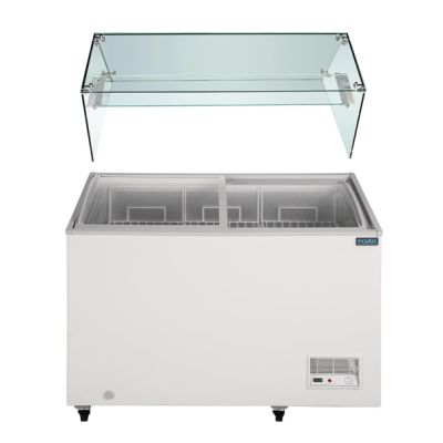 Polar G Series Display Chest Freezer 270Ltr with Glass Surround FL992-A