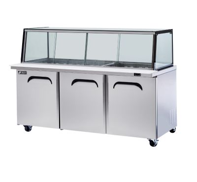 Fresh FMU-72GC  – Glass Canopy Noodle Bar Salad 1839mm Wide 531L   