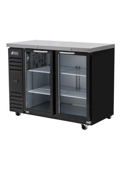 FRESH  FNB-48BG  NARROW BACK BAR FRIDGE 2 GLASS DOORS    