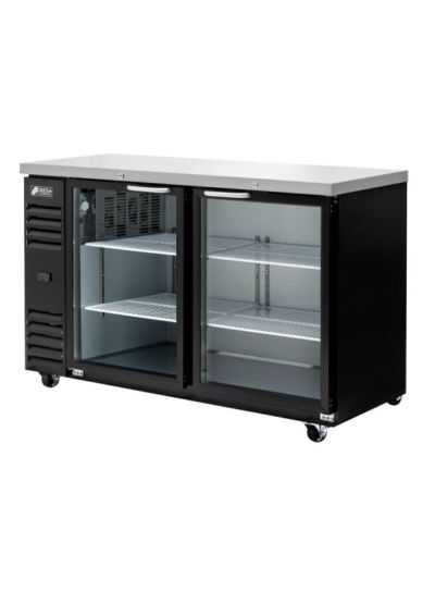 FRESH  FNB-60BG  NARROW BACK BAR FRIDGE 2 GLASS DOORS    