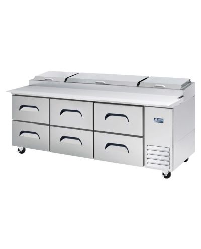  Fresh FPT-93-D4 – Pizza Prep Table Mixed Door 4 Drawer 2370mm Wide  