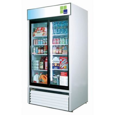 Turbo Air - 2 Sliding Glass Door Upright Chiller     FRS-1000R