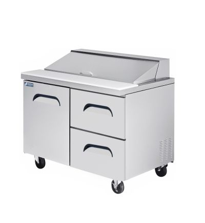 Fresh FSU-48-D4  – Salad & Sandwich Prep Table 4 Drawer 1227mm Wide 346L   