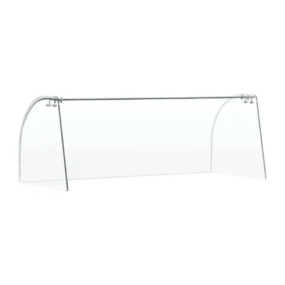 Polar Curved Glass Sneeze Guard Assembly FT282