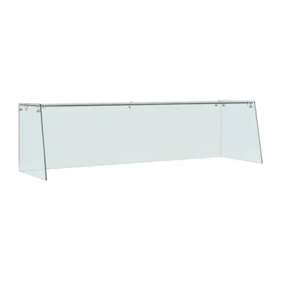 Polar Straight Glass Sneeze Guard Assembly for 4 Door Counter FT369