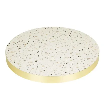 Bolero Terrazzo Style Round Table Top 600mm FU518