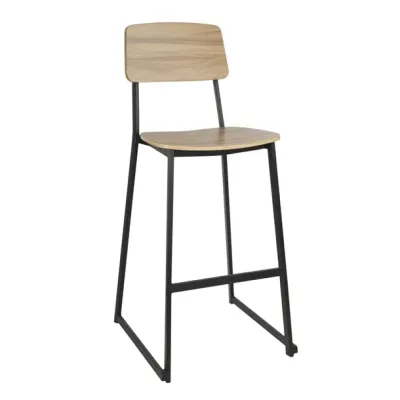 Bolero Beaufort Wooden Interior High Stools (Pack of 2) FU525