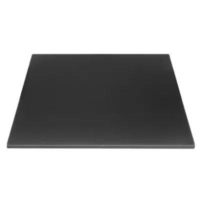 Bolero Matte Black Square Outdoor Table Top 700mm FU530