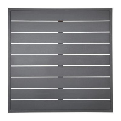 Bolero Aluminium Square Table Top Dark Grey 700mm FW597
