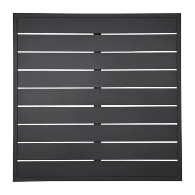 Bolero Aluminium Square Table Top Black 700mm FW599