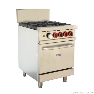 F.E.D Gasmax 4 Burner With Oven Flame Failure GBS4TS