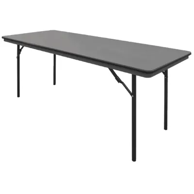 Bolero ABS Folding Banquet Rectangular Table 6ft Grey GC596