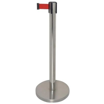 Bolero Polished Red Strap Barrier St/St - 3m  GG723