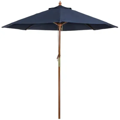 Bolero Round Outdoor Umbrella 3m Diameter Navy Blue GG497
