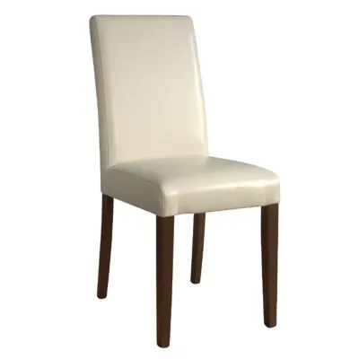 Bolero Faux Leather Dining Chairs Cream (Pack of 2) GH444