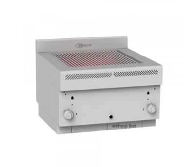 Gresilva GHPI 2/600B Drop-in Model Direct Heat Gas Grill with manual feed waterbath - Grill area 588mm x 618mm