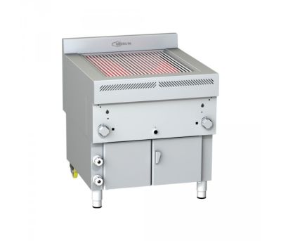 Gresilva Horizontal Fixed Gas Grill on Base with Auto Fill Water Feed. Grilling Area of 622mm x 737mm GRE.H8.A10