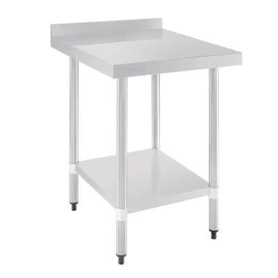 Vogue Stainless Steel Table with Splashback 600mm GJ505