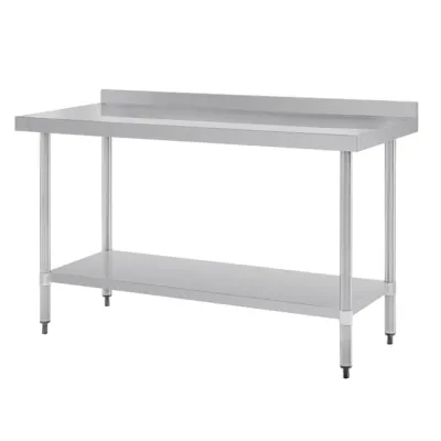 Vogue Stainless Steel Table with Splashback 1500mm GJ508