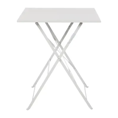 Bolero Grey Square Pavement Style Steel Table GK988