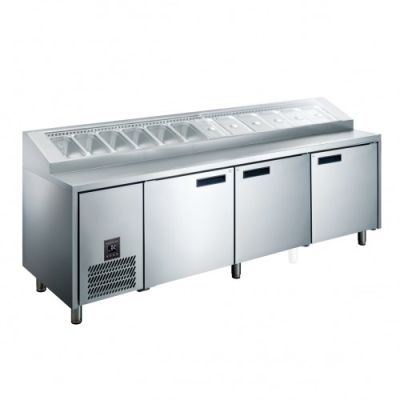 Glacian HPB2476 PIZZA PREP FRIDGE 3 DOOR