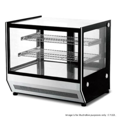 F.E.D. Bonvue Counter Top Square Glass Hot Food Display - GN-900HRT