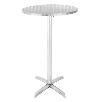 Bolero Flip Top Poseur Table Stainless Steel GR396