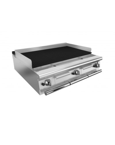 Baron Q70SGL/G123 3 Burner Gas Lava Rock Chargrill