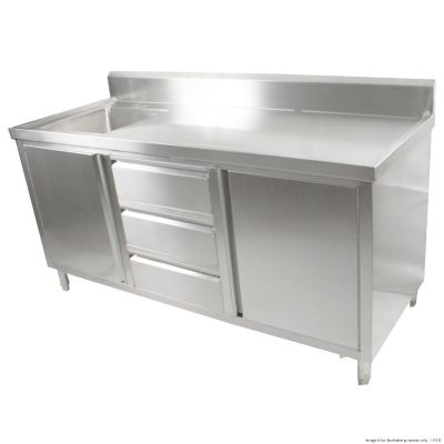 F.E.D. Modular Systems SC-7-1800L-H CABINET WITH LEFT SINK