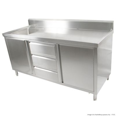 F.E.D. Modular Systems SC-7-1800R-H CABINET WITH RIGHT SINK