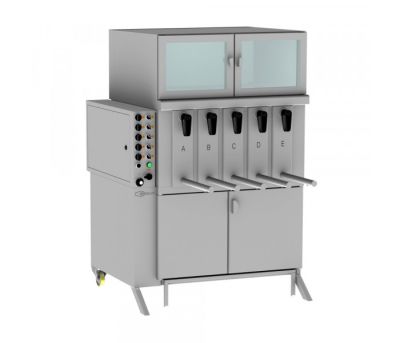 Gresilva GV5 Electric 5 Module Vertical Grill with Auto-Feed waterbath