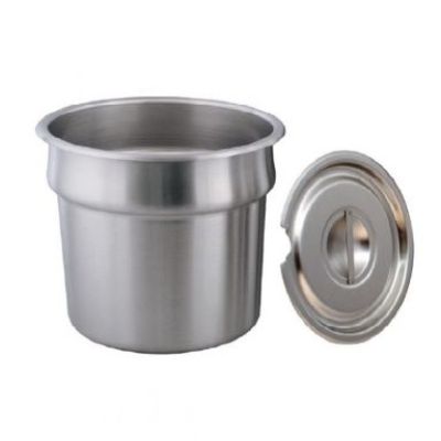 Hatco | 7QT-PAN&LID | 7 Quart (6.65L) Round Well and Notched Lid