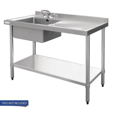  Vogue Single Bowl Sink R/H Drainer - 1000mm x700mm  90mm Drain HC912