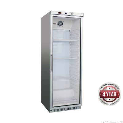 F.E.D. Thermaster HR400G S/S Display Fridge with Glass Door