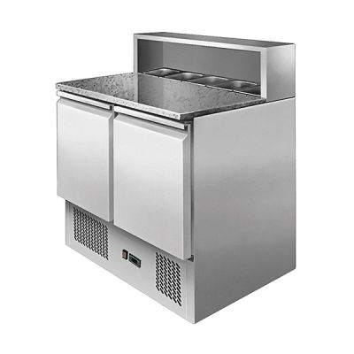 Atosa ESL3831 Two Doors Pizzatable Marble Top Saladette 900mm