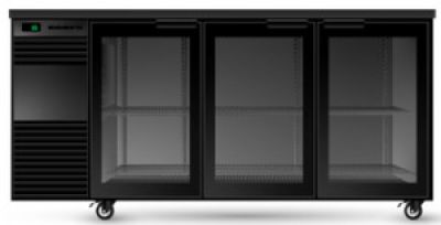 SKOPE -BB.3.SSW  Three Solid Swing Door BackBar N Remote 