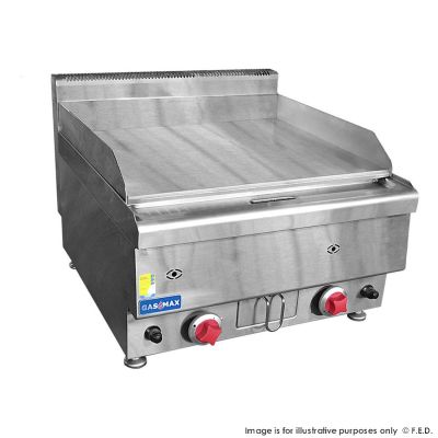 F.E.D. JUS-TRG60 GASMAX Benchtop 2 Bunner Griddle 600mm