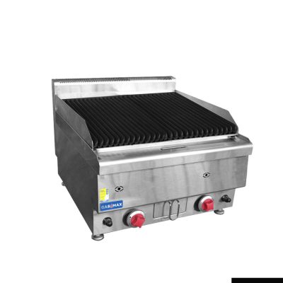 F.E. D GASMAX  JUS-TRH60E Benchtop 2 Burner Chargrill