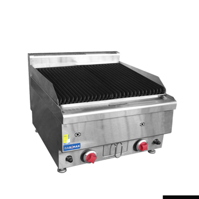 F.E.D GASMAX -JUS-TRH60ELPG Benchtop 2 LPG Burner Chargrill 