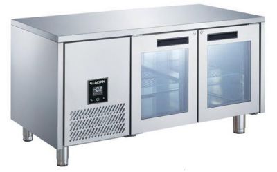 Glacian 2 DOOR SLIMLINE 660 DEEP GLASS CHILLER  BCG61420