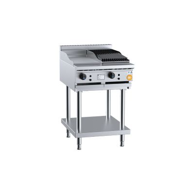 B+S K+ KBT-GRP3-CBR3 Combination 300mm Grill Plate 300mm Char Broiler On Stand