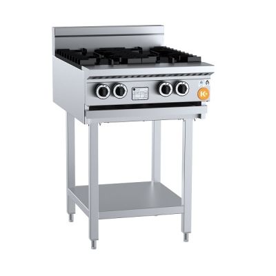 B+S K+ KBT-SB4 Gas Four Burner Boiling Top on Leg Stand