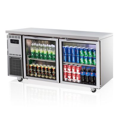 Turbo Air  2 Door Glass Door Fridge - 1500mm x 600mm deep   KGR15-2-N(HC)