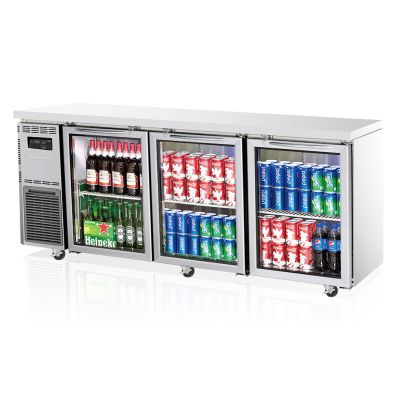 Turbo Air 3 Door Glass Door Fridge - 1800mm x 600mm deep    KGR18-3-N(HC)