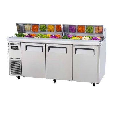 Turbo Air  3 Door Salad Prep Table Refrigerator 1800mm     KHR18-3-N(HC)