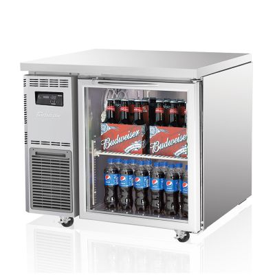 Turbo Air 1 Door Glass Fridge - 900mm x 600mm deep   KGR9-1-N(HC)