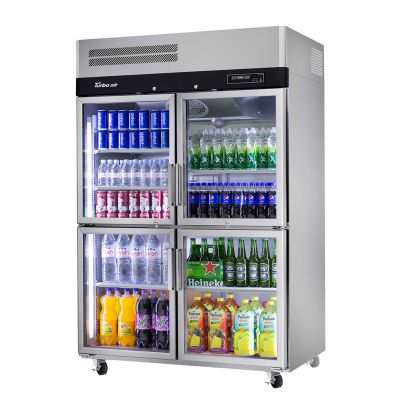 Turbo Air  4 x Half Glass Door Top Mount Display Fridge 1215L     KR45-4G-N(HC)