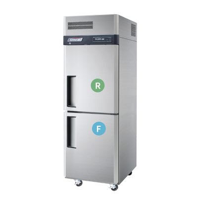 Turbo Air 2 Half Door Top Mount Dual Temp Fridge / Freezer   KRF25-2-N(HC)