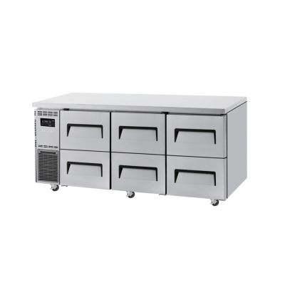 Turbo Air Undercounter 6 Drawer Chiller - 1800mm wide    KUR18-2D-6-N(HC)